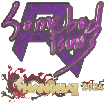 Sticker | somebody (holograficzna) | Szanghaj 2024