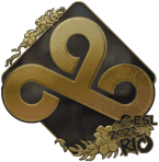 Sticker | Cloud9 (Gold) | Rio 2022