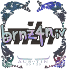 Sticker | brnz4n (Holo) | Austin 2025 image