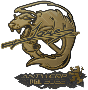 Sticker | Jame (dorada) | Amberes 2022