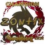 Sticker | zont1x (Gold, Champion) | Shanghai 2024