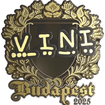 สติกเกอร์ | VINI (Gold) | Budapest 2025