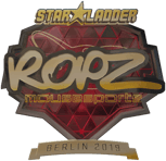 Sticker | ropz (Gold) | Berlin 2019