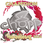 Sticker | chopper (Champion) | Shanghai 2024
