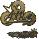 Sticker | Ax1Le (Gold) | Antwerp 2022