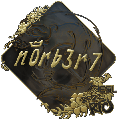 Sticker | n0rb3r7 (Altın) | Rio 2022