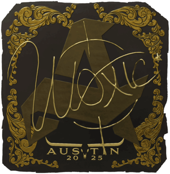 Sticker | woxic (Gold) | Austin 2025