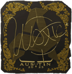 Sticker | woxic (Gold) | Austin 2025