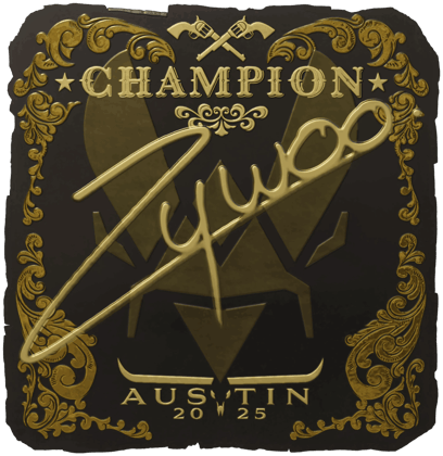 Sticker | ZywOo(黃金,冠軍)| Austin 2025