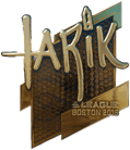 Sticker | tarik (Gold) | Boston 2018 Sticker | tarik (Gold) | Boston 2018 image