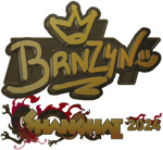 Sticker | brnz4n (Gold) | Shanghai 2024 image