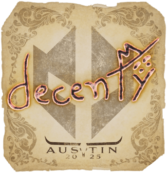 Sticker | decenty | Austin 2025