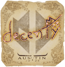 Sticker | decenty | Austin 2025 Sticker | decenty | Austin 2025 image