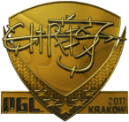 Sticker | chrisJ (Gold) | Krakow 2017 image