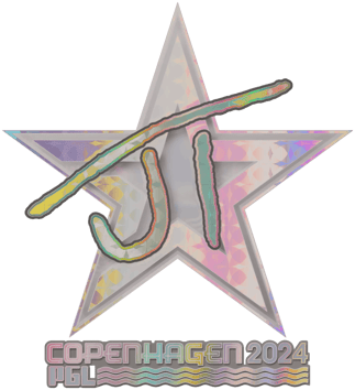 Sticker | JT (holograficzna) | Kopenhaga 2024