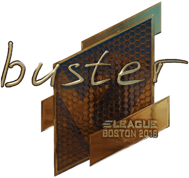 Sticker | buster (kulta) | Boston 2018