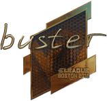 Sticker | buster (Gold) | Boston 2018