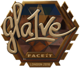 Sticker | gla1ve (Gold) | London 2018 image