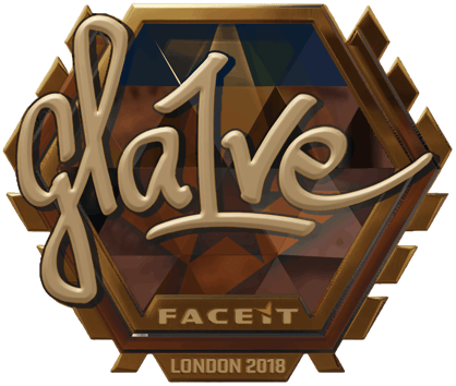 Sticker | gla1ve (Vàng) | London 2018