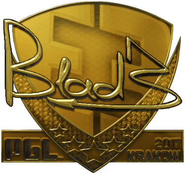 Sticker | B1ad3 (Gold) | Krakow 2017