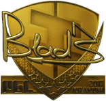 Sticker | B1ad3 (Gold) | Krakow 2017