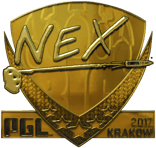 Sticker | nex (Gold) | Krakow 2017