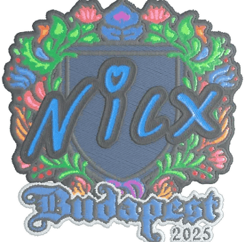 สติกเกอร์ | nicx (Embroidered) | Budapest 2025
