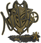 Sticker | NiKo (Gold) | Antwerp 2022 image