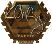 Sticker | k0nfig (Gold) | London 2018