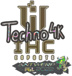 Sticker | Techno4K (Glitter) | Antwerp 2022