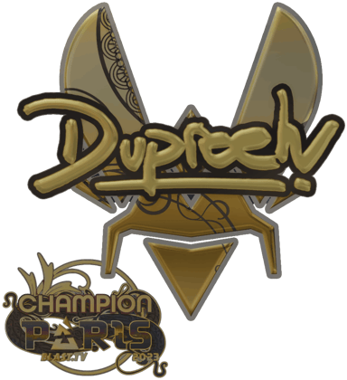 Sticker | dupreeh (Gold, Champion) | Paris 2023