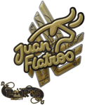 Sticker | juanflatroo (Gold) | Paris 2023