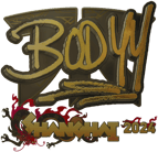 Sticker | bodyy (Gold) | Shanghai 2024 image
