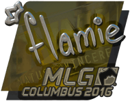 Sticker | flamie (Foil) | MLG Columbus 2016