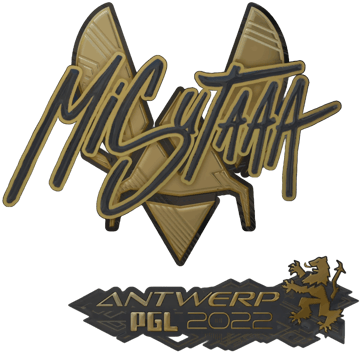 Sticker | misutaaa (złota) | Antwerpia 2022