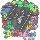 Sticker | zevy (Holo) | Budapest 2025 image