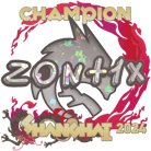 Sticker | zont1x (Glitter, Champion) | Shanghai 2024 image