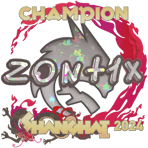 Sticker | zont1x (Glitter, Champion) | Shanghai 2024