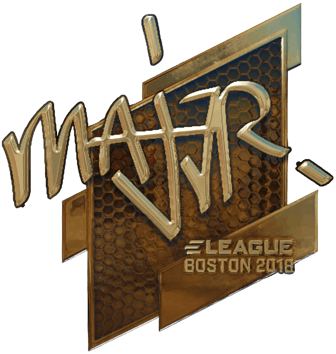 Sticker | MAJ3R (ゴールド) | Boston 2018