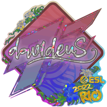 Sticker | dav1deuS (Glitter) | Rio 2022