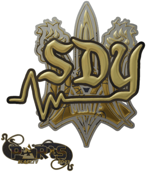 Sticker | sdy (złota) | Paryż 2023