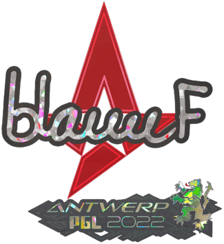 Sticker | blameF (purpurina) | Amberes 2022