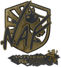 Sticker | NAF (Gold) | Antwerp 2022 image