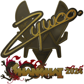 Sticker | ZywOo (Altın) | Şanghay 2024