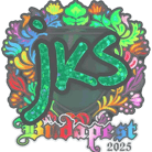 Sticker | jks (Holo) | Budapest 2025 Sticker | jks (Holo) | Budapest 2025 image