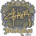 Sticker | z4KR | Budapest 2025 Sticker | z4KR | Budapest 2025 image