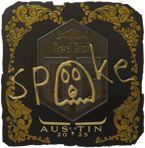 Sticker | spooke (Gold) | Austin 2025