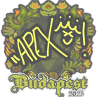 Sticker | apEX | Budapest 2025 image