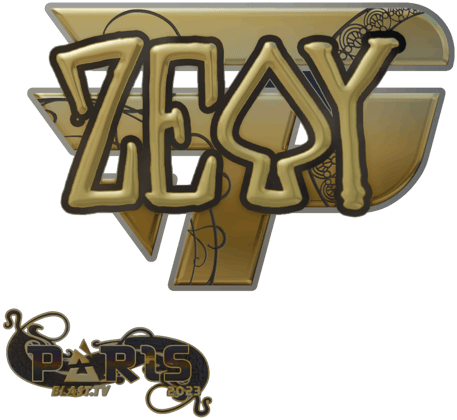 Sticker | zevy (ゴールド) | Paris 2023