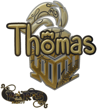 Sticker | Thomas (dorada) | París 2023